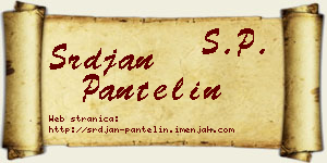 Srđan Pantelin vizit kartica